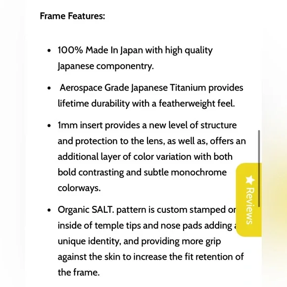 SALT Columbia 56 Glasses Brand New!